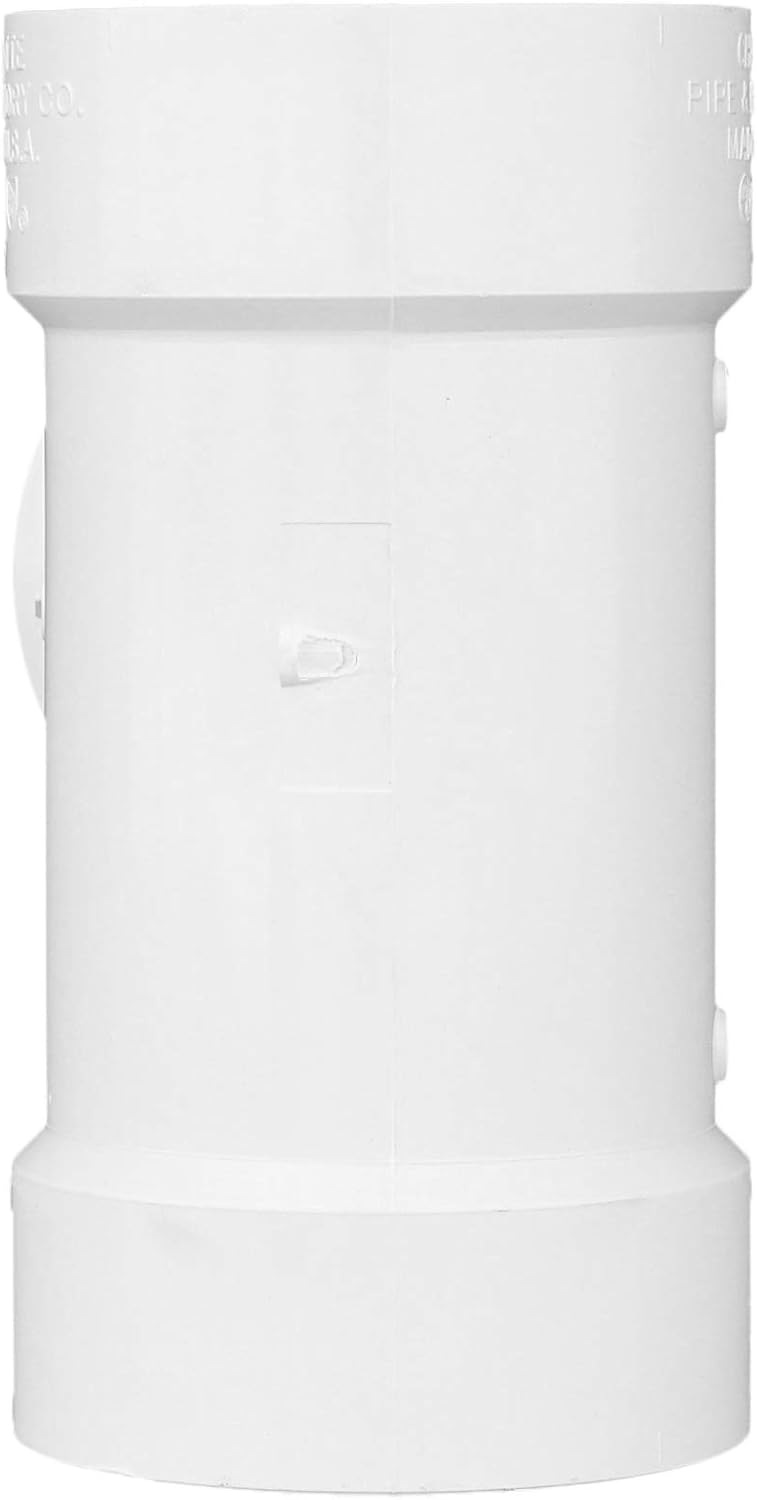 CHARLOTTE PIPE 4 Inch DWV Sanitary TEE for Drain, Waste and Vent Applications - Image 3